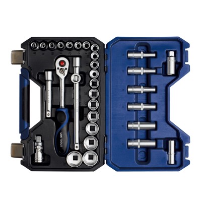 LUX-TOOLS Komplet nasadnih ključev Comfort 12,7 mm (1/2") in 10 mm (3/8") 32-del