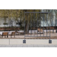 Komplet ograje Linus aluminij antracit 1.200 x 1.000 mm stranska montaža