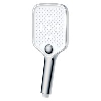 Inter Ceramic Tuš ročka 3 funkcije Ø 10 cm krom bela