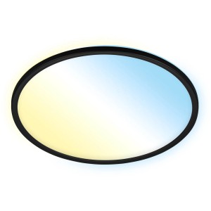 Brilo Stropna LED-svetilka Slim S B-Smart Panel zatemnitvena črna 22 W
