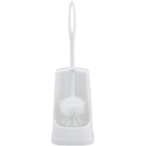 WC-garnitura s ščetko za rob bela