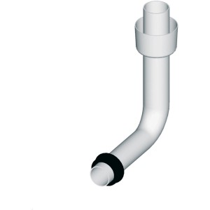 LIV Cev za nizko montažo splakovalnika višina 270 mm bela