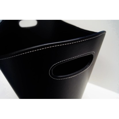 Firefix Košara za polena usnjena 31 cm x 39 cm x 39 cm