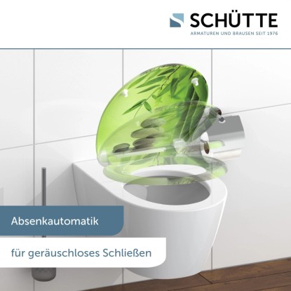 WC-deska Schütte Green Garden duroplast avtomatsko spuščanje hitro odpenjanje