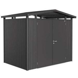 Biohort Vrtna lopa Panorama dvojna vrata vel. P2 257x177 cm temno siva-kovinska