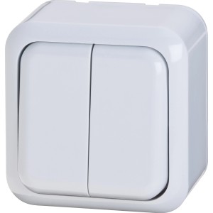 Nadometno serijsko stikalo belo