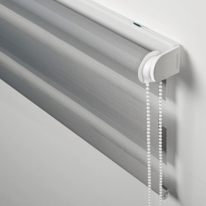Gardinia Easyfix dvojni rolo z montažno tirnico 120 cm x 150 cm siva