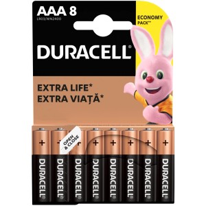 Duracell Alkalne baterije Basic AAA 8 kos