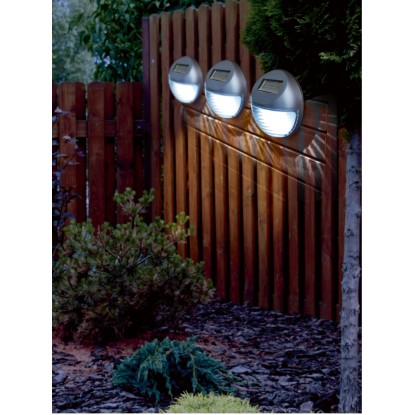 Solarna ograjna svetilka antracitna