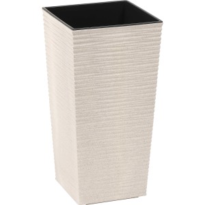 Cvetlični lonec Finezja Eco Dluto 19 cm x 19 cm x 36 cm bela