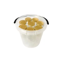 Kozarci za vlaganje Elegant 212 ml s pokrovom Ø 58 mm 15 kosov v vedru