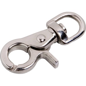 Vponka z vrtljivim zglobom ponikljana 57 mm x 20 mm x Ø 8 mm