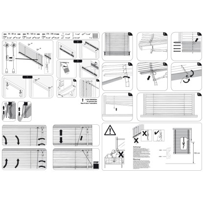 Gardinia Aluminijasta žaluzija 50 cm x 175 cm srebrne barve