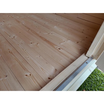 Weka Lesena vrtna hiška 122 Vel. 4 Siva 7,1 m²