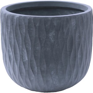 Lonec za rastline Rodez 30,6 cm x Ø 35 cm temno sivi