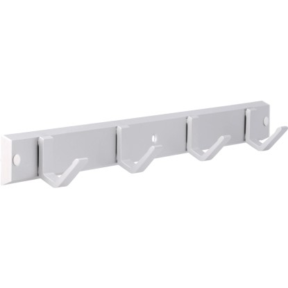 Siro Letvica s kljukicami 2083 aluminij naravni mat dolžina 450 mm 4 kavlji