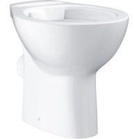 Grohe Bau Keramična stoječa školjka, globok izplakovanje, brez izplakovalnega ro