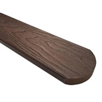 Gutta WPC ograjna deska Guttafence 3D zaobljena rjava 71 x 11 x 1000 mm