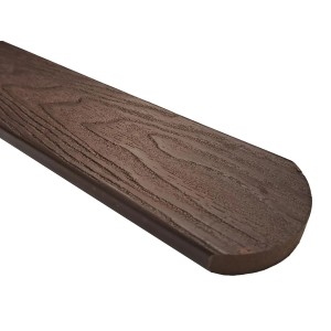 Gutta WPC ograjna deska Guttafence 3D zaobljena rjava 71 x 11 x 1000 mm