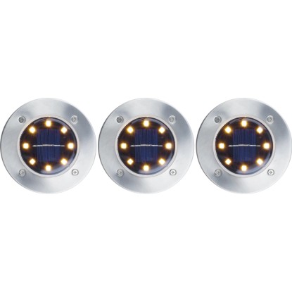 Talne vgradne solarne LED-svetilke Pakiranje po 3