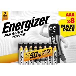 Energizer Baterija Alkaline Power Micro AAA 8 kos