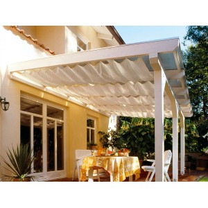 Floracord Sončno jadro 420 cm x 140 cm slonokoščena barva