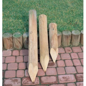 Lesen ograjni steber tlačno impregniran zelena Ø 8 cm x 150 cm