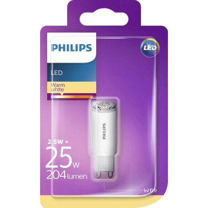 Philips LED žarnica G9 / 2,5 W (204 lm) toplo bela ER: A+