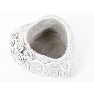 Posoda za rože srce z rožami