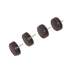 Plastični podložki z zatičem Ø 30 mm 4 kosov Rjavi