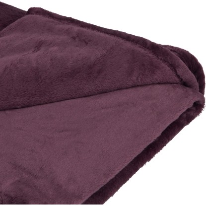Odeja iz flisa Blush Bordeaux Temno vijolična 150 cm x 200 cm