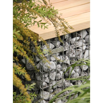 Gabionska klop srednja 105 cm x 56 cm x 54 cm