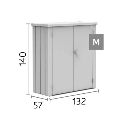 Biohort Terasna omara Romeo vel. M srebrna V x Š x G:  140 cm x 132 cm x 57 cm