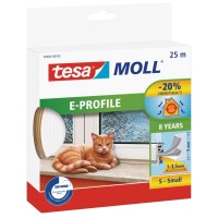 tesa Tesnilo guma E-profil 35 mm belo