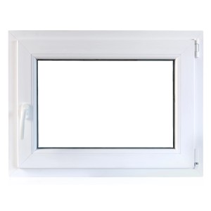 PVC kletno okno TP4000 bela 1000 x 1000 x 60 mm desno