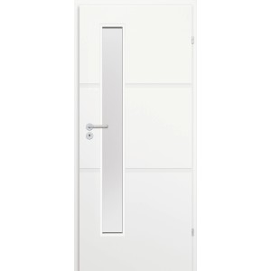Classen Notranja vrata Portofino m.2 steklo belo lak. desna 850 x 2000 mm satje
