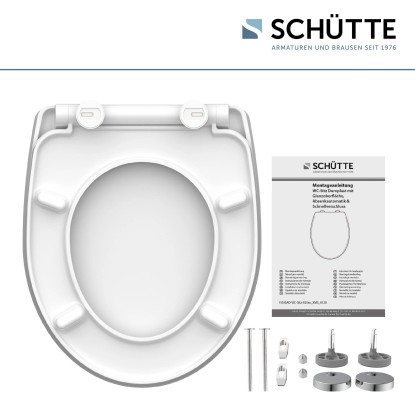 WC-deska Schütte Magic Light duroplast avtomatsko spuščanje hitro odpenjanje