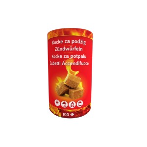 Bio kocke za podžig v kartonski tubi 100 kock