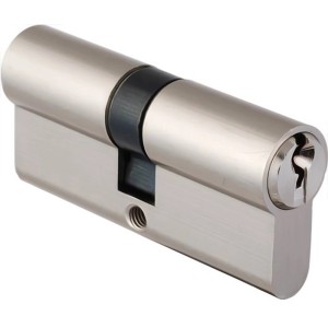 Profilni cilinder 40/50 mm s 3 standardnimi ključi, ponikljan