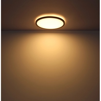 Globo LED-stropna svetilka Sapana Ø 42 cm Črna