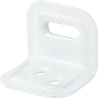 Nastavljivi kotnik belo prašno lakiran 30 mm x 25 mm x 25 mm