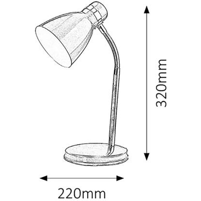 Rabalux Namizna svetilka Patric modra 1x E14/40 W/230 V