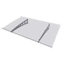 Gutta Nadstrešek Pico Top 140 Pocinkan/prozoren 140 cm x 90 cm x 6 cm