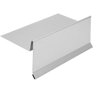 Zaključna pločevina brez vodnega zgiba mere 250 mm x 2000 mm iz aluminija