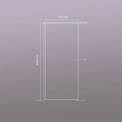 Novadoors Steklena drsna vrata Nova 587-1 Kvadrati 93,5 cm x 205,8 cm ESG