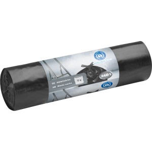 Vreča za smeti 240 l Črna 7 kosov