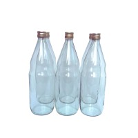 Steklenice Sirup 1 l z zamaškom z navojem Ø 28 mm prozorne 6 kosov