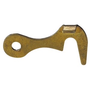 Kavelj za zaboj jeklo prevlečeno z medenino 2 kosa