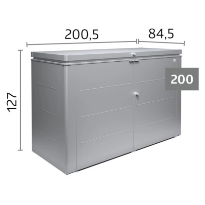 Biohort HighBoard Vel. 200 temno siva kovinska