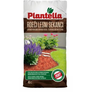 Plantella Rdeči lesni sekanci 45 l